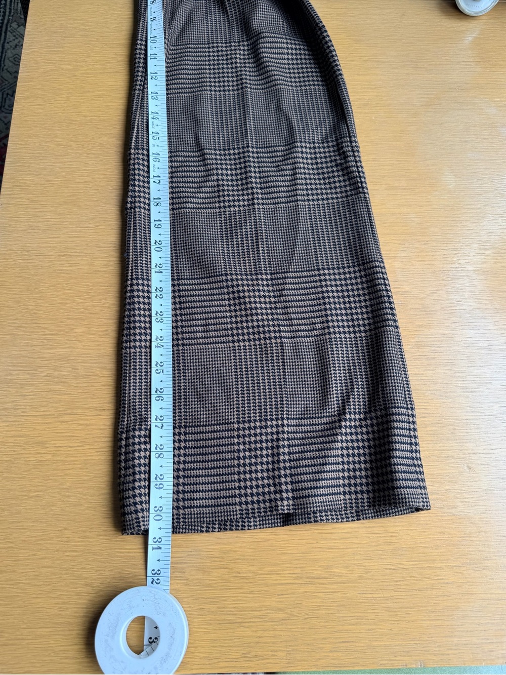 Alice + Olivia Brown Glen Plaid Pants - Picture 6 of 9